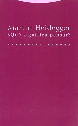 ¿Qué Significa Pensar? - 2ª Edición (Estructuras y Procesos. Filosofía)