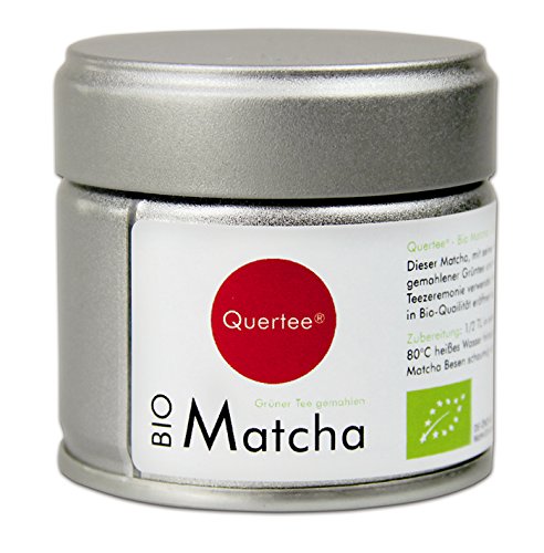 Quertee® - Japón Original bio té matcha - PREMIUM CALIDAD para escuchar - En, 1er Pack (1 x 30 g)