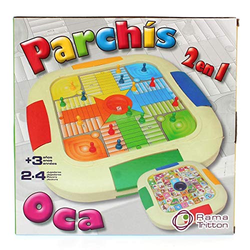 RAMA TRITTON- Juego PARCHIS 4 Y OCA, Multicolor (28157)