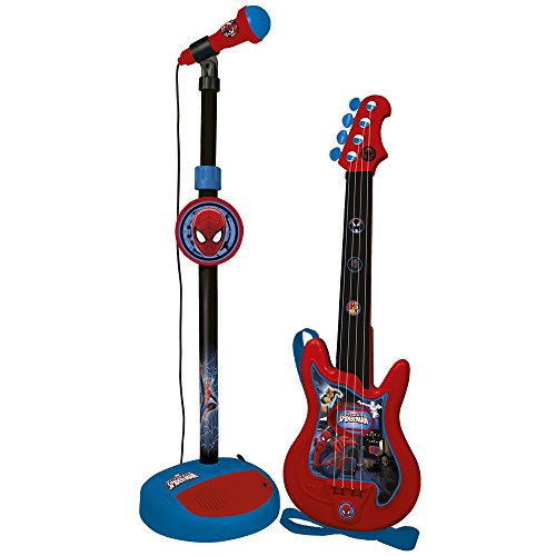REIG Spiderman-Conjunto de Guitarra y micrófono (552) (72-552)