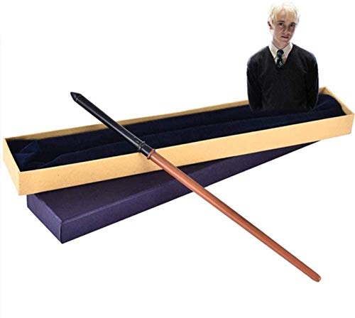 Réplica De Varita Mágica De Harry Potter -14 2 Pulgadas (36 Cm) Varita De Draco Malfoy Con Núcleo De Metal Varita De Juguete Navideña Cumpleaños Niños Y Niñas Logran El Sueño De Mago Para Su Hijo