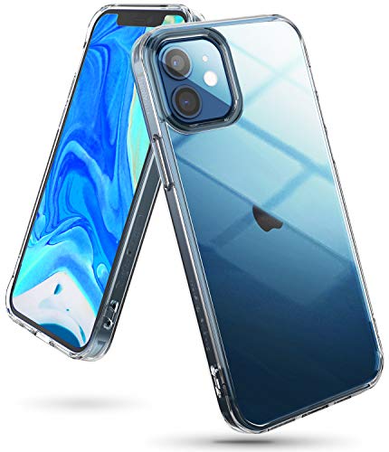Ringke Funda Fusion Compatible con iPhone 12 y Compatible con iPhone 12 Pro (6,1 Pulgadas), Transparente Fina Slim Carcasa Parachoque TPU - Clear