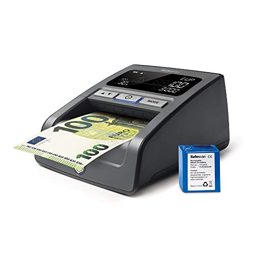 Safescan 155-SX - Detector de billetes falsos con batería recargable incluido