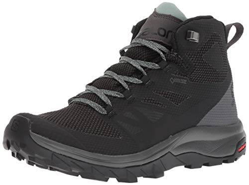 Salomon Zapatilla de mujer OUTline Mid GTX W con tecnología GORE-TEX para marcha y senderismo