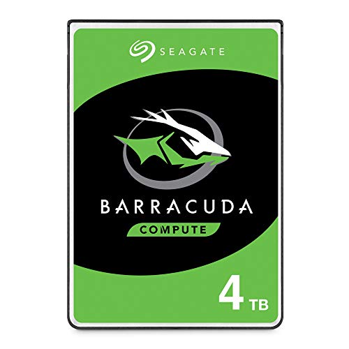 Seagate BarraCuda, 4TB, Disco duro interno, HDD, 2,5 in, SATA 6 Gb/s, 5400 r.p.m., caché de 128 MB para ordenador de sobremesa y PC (ST4000LM024)