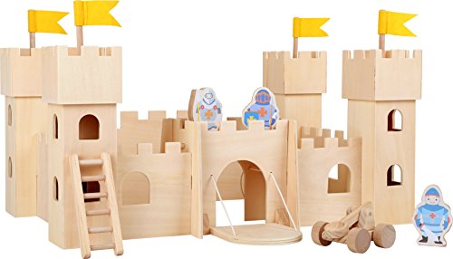 Small Foot 10026 - Castillo medieval sin tratar , color/modelo surtido