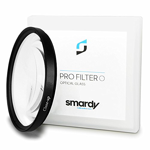 smardy 67mm Close Up Macro Filtro +10 dioptrías Lente de Cristal Lupa de aproximación - Ideal para Primeros Planos y macrofotografía de pequeños Objetos - Incluye práctica Caja de Transporte