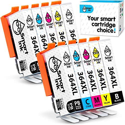 Smart Ink Reemplazo Compatible del Cartucho de Tinta HP 364 XL 364XL High Yield Pack (2PBK & 2BK/C/M/Y) para HP Photosmart 7510 B109a B110a B110c B209a B210a B8550 C5380 C6380 D5460