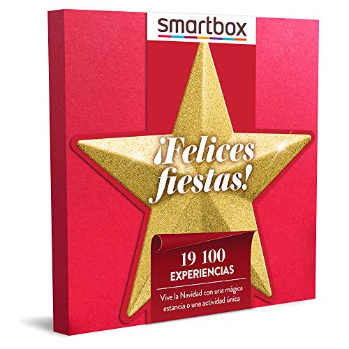 Smartbox - Caja Regalo Amor para Parejas - ¡Felices Fiestas! - Ideas Regalos Originales - 1 Experiencia de Estancia, gastronomía, Bienestar o Aventura para 1 o 2 Personas