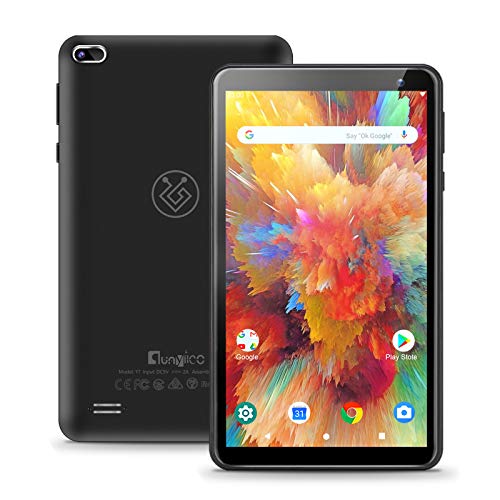 Tablet qunyiCO Y7 Android 10.0 GO 7 Pulgadas, 2GB de RAM 32 GB de Almacenamiento, cámara Dual Quad-Core 1024x600 IPS Pantalla de visualización HD, Bluetooth Wi-Fi, Google GMS Certified 3000 mAh