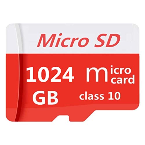 Tarjeta de memoria flash clase 10 de 128 GB / 512 GB / 1024 GB Micro SD SDXC con adaptador gratuito (1024GB-4)