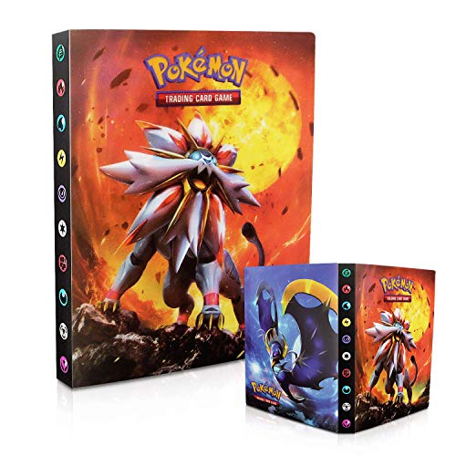 Tarjetero Pokémon, Álbum de Pokemon, Álbum de Cartas Coleccionables Pokémon, Álbum de Entrenador de Cartas Pokémon GX EX. El álbum Tiene 30 páginas y Puede Contener 240 Tarjetas (Sun Moon)