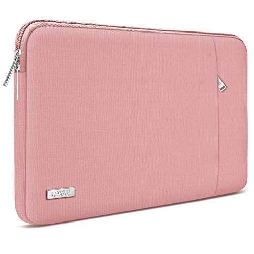 TECOOL Funda Portátil de 14 Pulgadas, Bolso Protectora Acolchada Funda Blanda para 14'' Lenovo HP Acer ASUS DELL Ordenador Tablets y MacBook Pro 15 (2016-2019), 15'' Surface Laptop 3, Nuevo Rosa