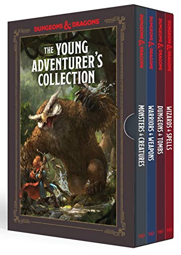 The Young Adventurer’s Collection: Monsters and Creatures, Warriors and Weapons, Dungeons and Tombs, Wizards and Spells (Dungeons and Dragons 4-Book ... & Dragons: The Young Adventurer's Guides)
