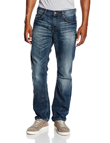 Tom Tailor (NOS) Marvin Vaqueros, Gris (Mid Stone Wash Denim), W36/L30 para Hombre