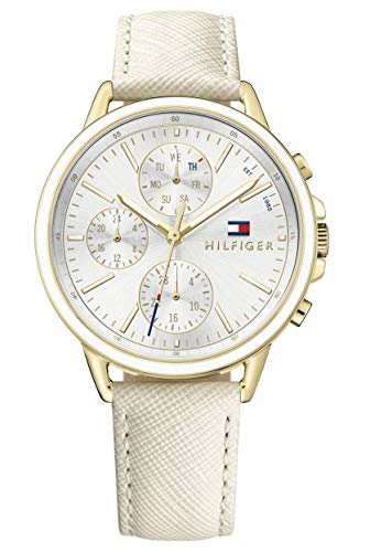 Tommy Hilfiger Reloj Multiesfera para Mujer de Cuarzo con Correa en Cuero 1781790