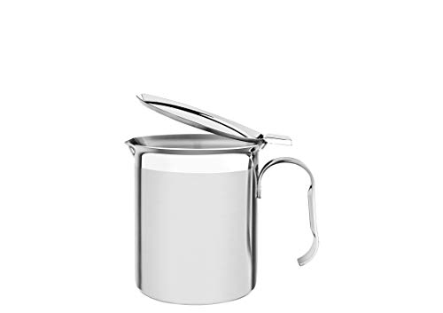 Tramontina 61570-100 - Cafetera con tapa (acero inoxidable, 900 ml, 10 cm de diámetro, apta para lavavajillas)