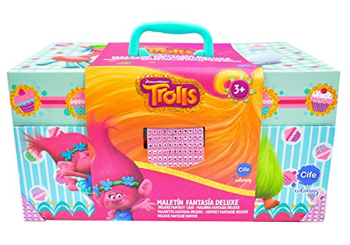 TROLLS, maletín Fantasía artístico Deluxe (Cife Spain 40531)