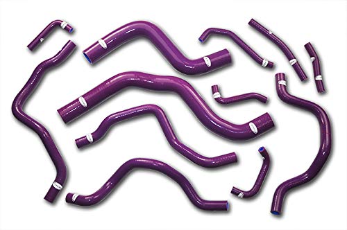 TT Racing Kit de manguera de aspiración de silicona para Mitsubishi Lancer EVO 7 8 9 CT9A Turbo 4G63, color lila