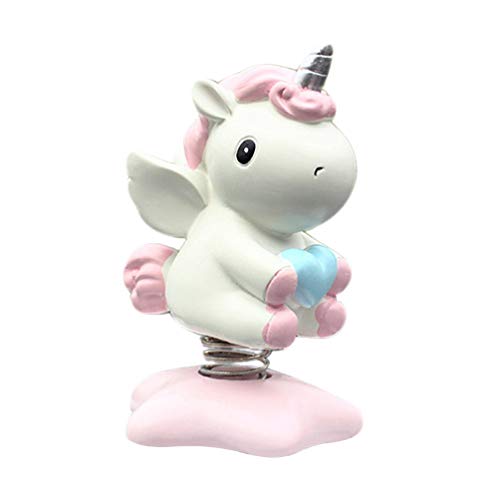 VALICLUD Figura de unicornio para coche, figura de decoración para el salón o la mesa, para Nochevieja, Año Nuevo 2021, regalo de boda, día de San Valentín