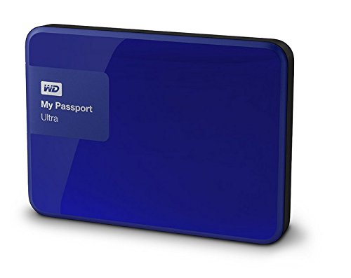 WD My Passport Ultra - Disco Duro Externo portátil de 2 TB (2.5", USB 3.0), Color Azul
