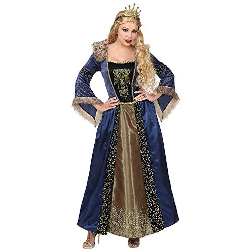 WIDMANN Srl traje de Reina Medieval de mujer Adultos, Multicolor, wdm07133