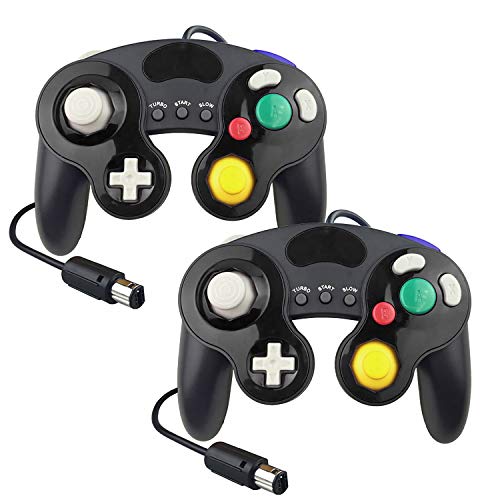 YCCTEAM - Juego de 2 mandos con Cable para Nintendo Switch Gamecube GC Wii Consola Gamepad Joypad