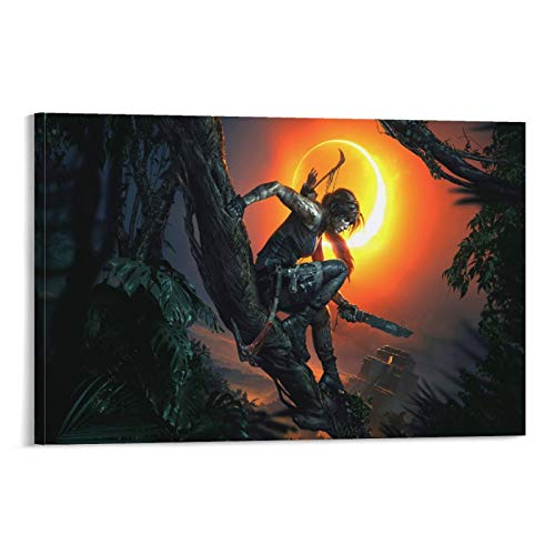 yizhimei Shadow Art of Tomb Raider - Lienzo decorativo para pared (30 x 45 cm)