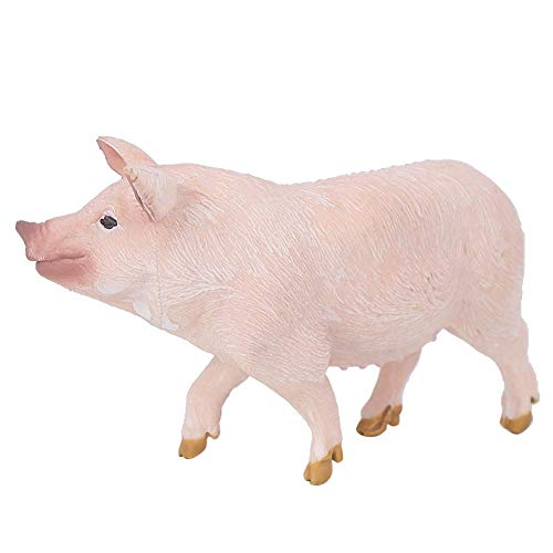 YOUTHINK Juguete Educativo para Niños Modelo Animal Lindo Simulación Cerdo Miniatura Decoración para el Hogar Figuras de Animales de Granja para Niños Pequeños y Niños