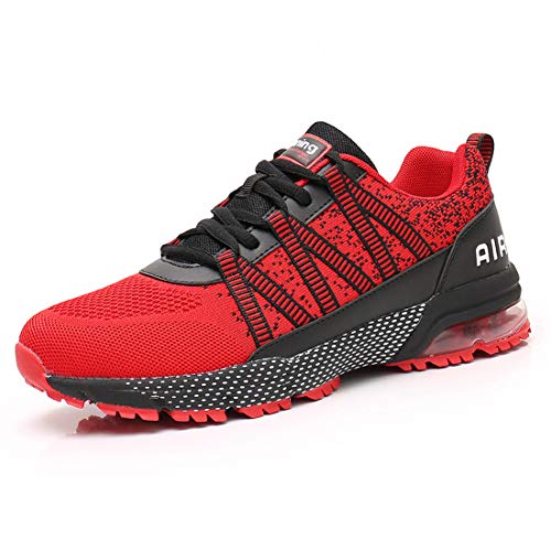 Zapatillas de Deporte para Mujer Correr Transpirables - Ligeras, cómodas y Resistentes al Desgaste Transpirables para Hombre Amortiguación Deportivas Sport Air Z3027 Rojo EU 41 Red