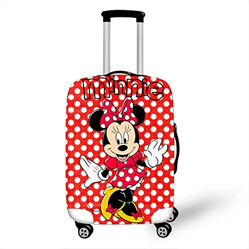 ZHIRUI Funda protectora para equipaje con estampado de Minnie Mickey en 3D, funda de viaje a prueba de polvo y elastano de alta elasticidad