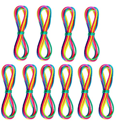 ZoneYan Juego Dedos Cuerda, Rainbow Ropes 10pcs, Juego Cuerdas Manos