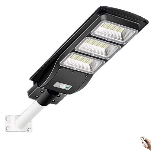 100W 198 LED 18000Mah Luces Solares LED Exterior, Lámpara De Pared|Farolas Con Sensor Movimiento, IP66 Luces De Seguridad Al Aire Libre, Automáticos Encendido/Apagado, Camino, Valla, Cubierta, Patio