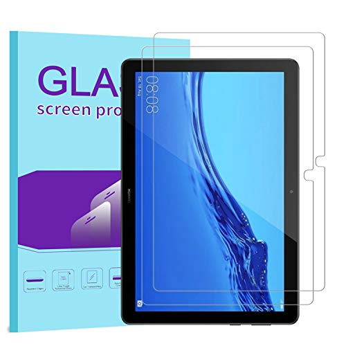[2 Pack] Huawei MediaPad T5 10.1" Protector de Pantalla, KATIAN 9H Cristal Templado de Alta Definición [Anti-Arañazos][Anti-Bubble]de Pantalla para Huawei MediaPad T5 10.1" / Tablet-PC (LTE / WiFi)