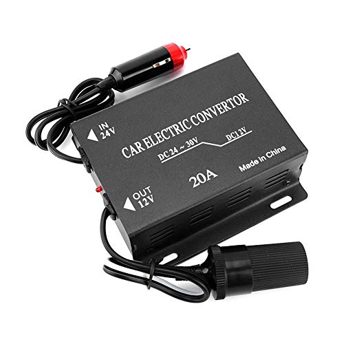 24v a 12v Paso Abajo Convertidor Descenso Reducer Regulador 20A 240W Poder Suministro Adaptador para Auto Coche Camión Vehículo