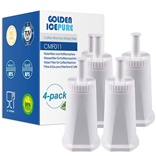 4x filtros de agua certificados por TÜV SÜD para cafeteras Sage Claris Barista SES008 SES810 SES875 SES880 SES920 SES980 SES990 4 piezas de GOLDEN ICEPURE (factura disponible)