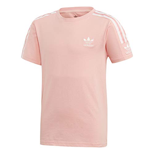 adidas New Icon tee Camiseta de Manga Corta, Niños, Rosa (Glory Pink/White), 9-10Y / 140