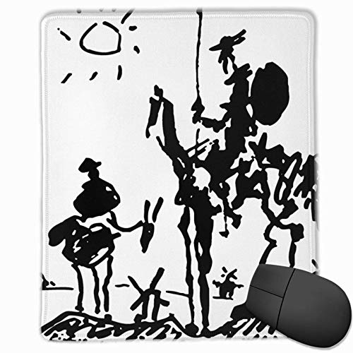 Alfombrilla de ratón Picasso Don Quijote Alfombrilla de ratón de Goma Antideslizante Alfombrilla de ratón Rectangular para Ordenador portátil`A2