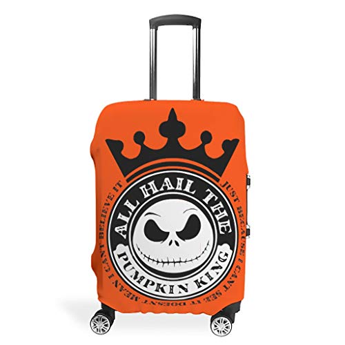 All Hail The Pumpkin King - Funda protectora lavable para equipaje de mano antes de Navidad, Pesadilla de Navidad