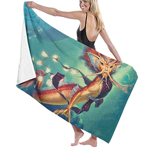 AllenPrint Toallas De Playa,Ma-Gi-C Gathe-Ring Toalla De Gran Tamaño, Novedad Toallas De Playa para Adultos para La Playa del Baño En Casa,80x130cm