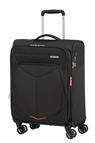 American Tourister Summerfunk Equipaje de Mano, 55 centimetros, 46 litros, Negro (Black)