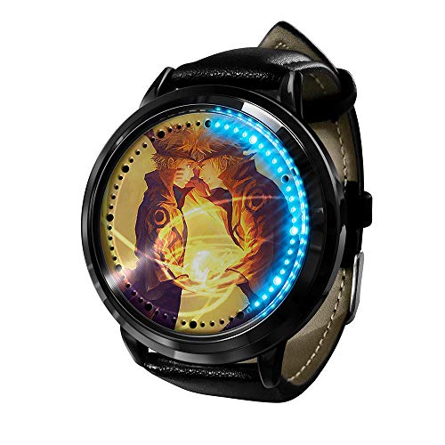 Anime Naruto Serie Kakashi Reloj LED Touch Novedad Relojes Relojes Deportivos Reloj Personalizado Relojes Unisex Regalo de cumpleaños Edición de coleccionista-K