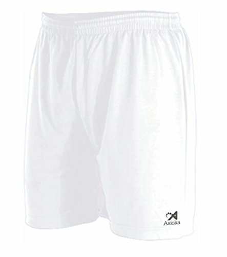 Asioka 90/08 Pantalón Corto Técnico Deportivo, Unisex Adulto, Blanco, XXL