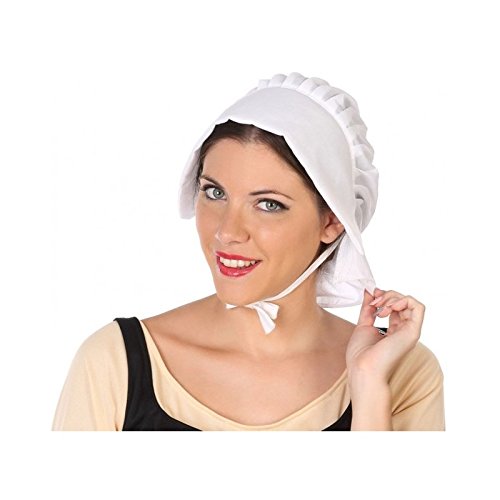 Atosa-34963 Sombrero Cortesana Medieval, color blanco, única (34963)