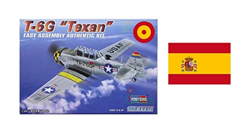 Avión de Entrenamiento Avanzado T-6G Texan, Calcas Españolas, Hobby Boss 80233