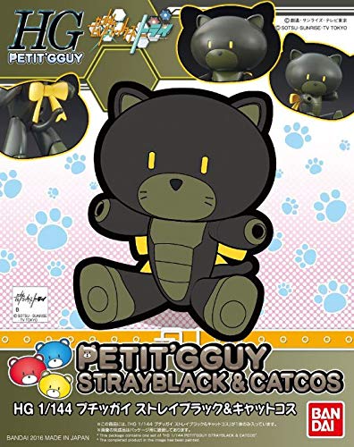 BANDAI Gundam Build Divers Petit'Gguy Stray Black & Cat HG 1/144 Model Kit