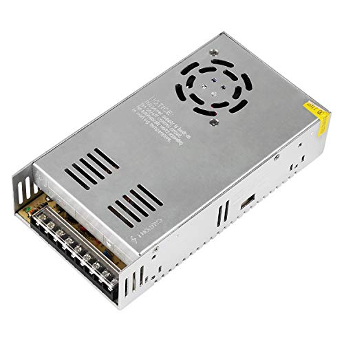 BelleStyle 24V 15A 360W Fuente Alimentacion Transformador Interruptor Adaptador de Corriente Regulada Universal, CCTV Radio Proyecto de Computadora Led Impresora 3D [Clase de eficiencia energética A]