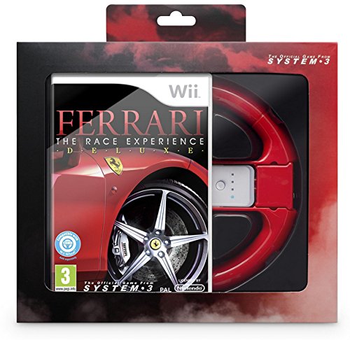 Bigben Interactive Ferrari The Race Experience Deluxe + Wheel, Nintendo Wii vídeo - Juego (Nintendo Wii, Nintendo Wii, Racing, E (para todos))