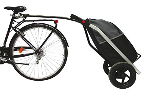 Bike Original Shopping Trailer - Carro Unisex para Adulto, Color Negro y Gris