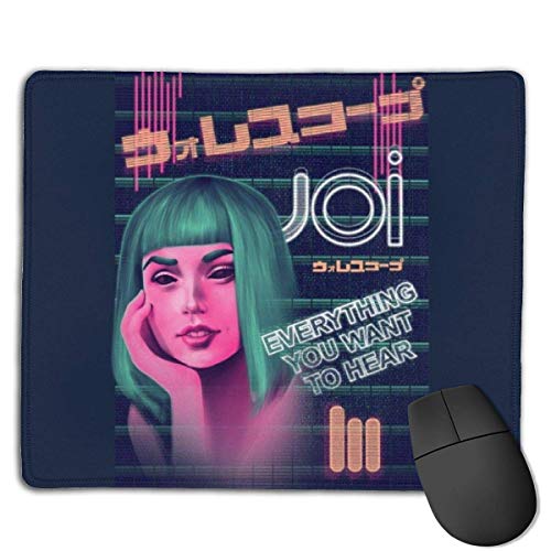 Blade Runner 2049 Joi diseños personalizados antideslizante base de goma almohadillas de ratón para juegos, PC, ordenadores.